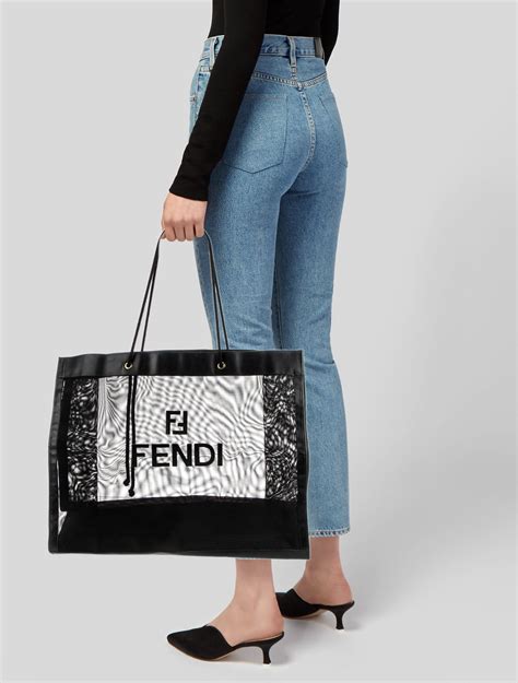 fendi mesh tote|Fendi tote bag 2020.